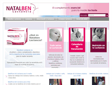 Tablet Screenshot of natalbenlactancia.com
